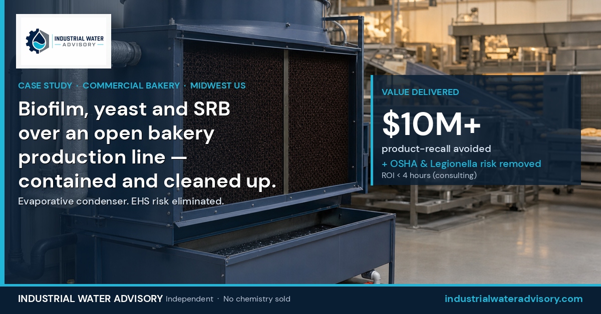 Commercial Bakery — Evaporative Condenser Biofilm