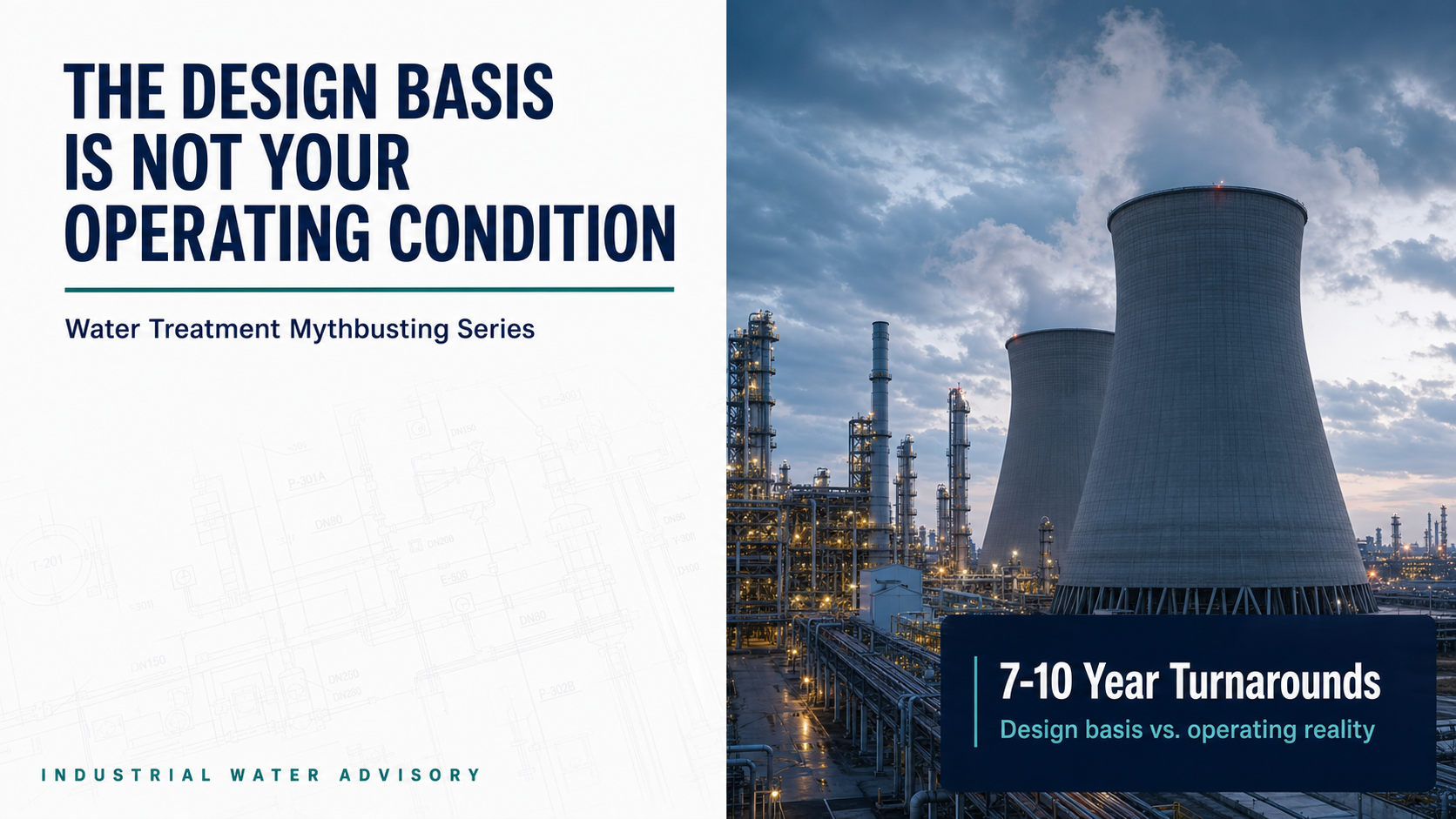 Cooling towers at a refinery — The Design Basis Is Not Your Operating Condition